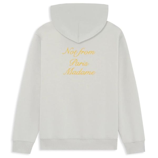 Drôle De Monsieur Slogan Calligraphy Hoodie Grijs