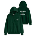 Drôle De Monsieur Slogan Hoodie Donker Groen