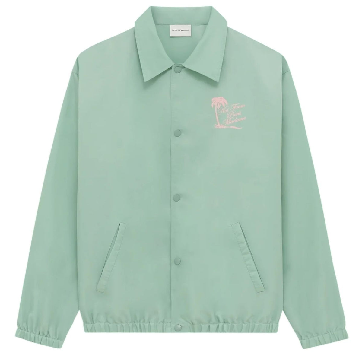 Drôle De Monsieur Slogan Palmiers Vest Licht Groen