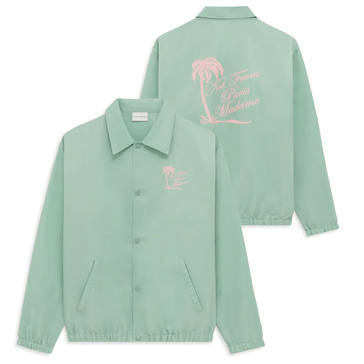 Drôle De Monsieur Slogan Palmiers Vest Licht Groen