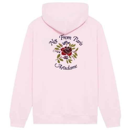 Drôle De Monsieur Slogan Rose Hoodie Roze