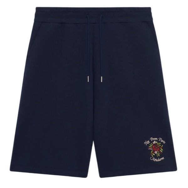 Drôle De Monsieur Slogan Rose Korte Broek Navy