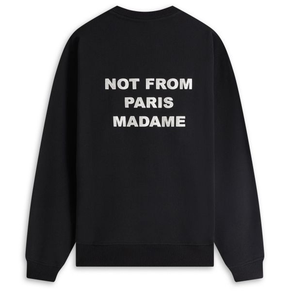 Drôle De Monsieur Slogan Sweater Zwart