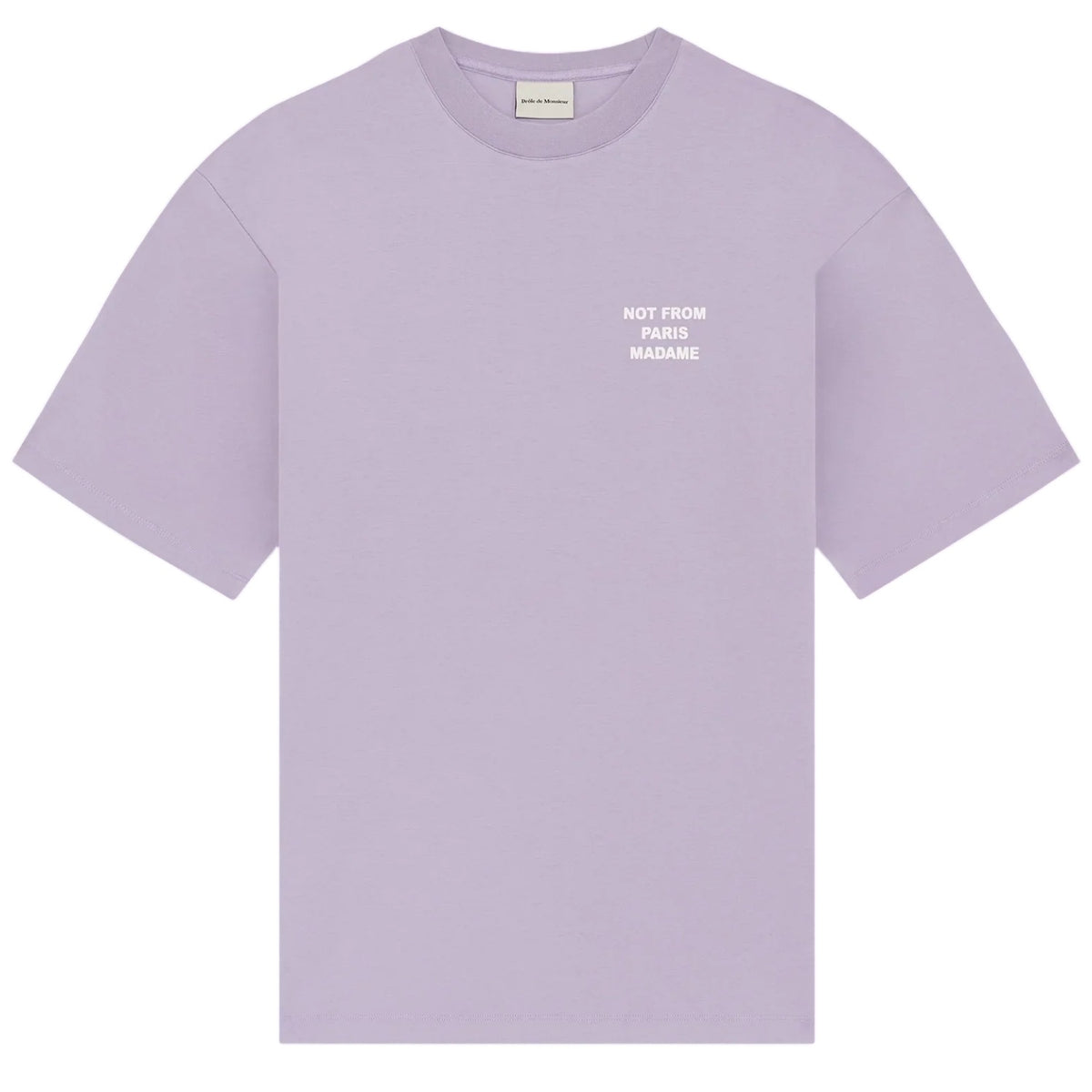 Drôle De Monsieur Slogan T-shirt Paars