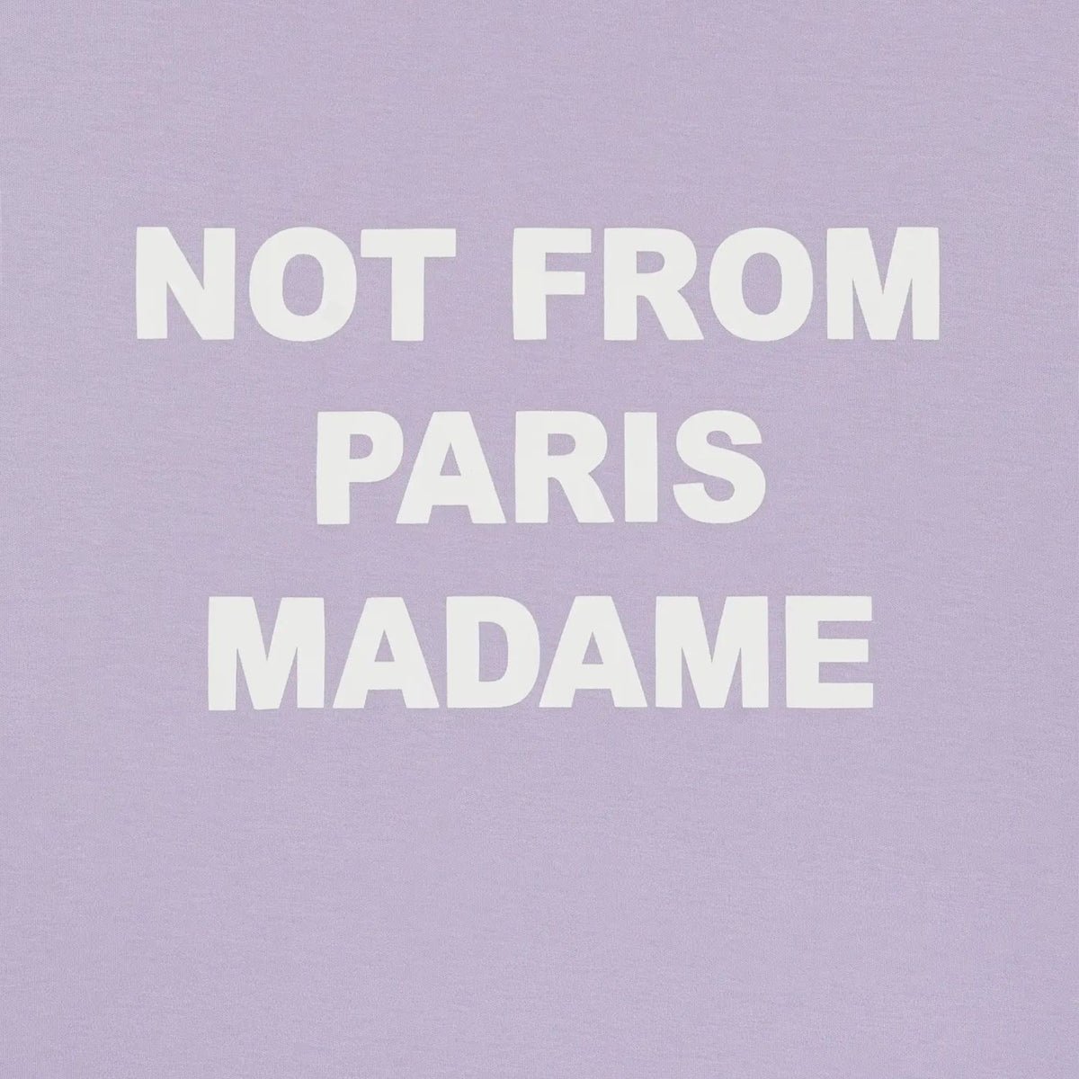Drôle De Monsieur Slogan T-shirt Paars