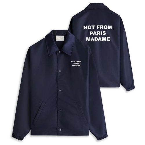 Drôle De Monsieur Slogan Vest Navy