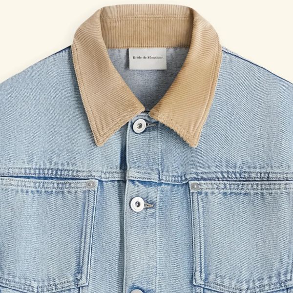 Drôle De Monsieur Spijkerjas Blauw