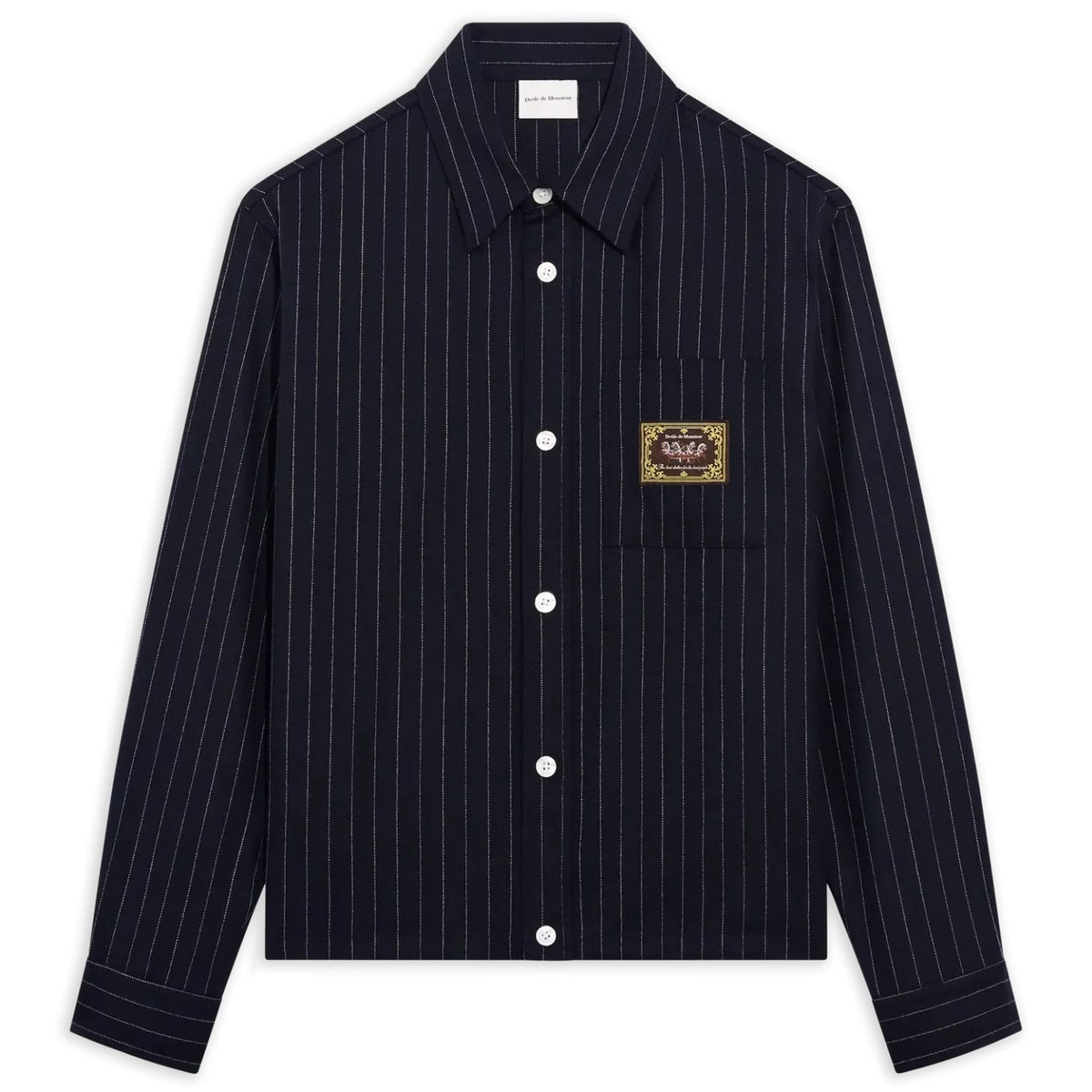 Drôle De Monsieur Elasticated Hem Skjorte Navy