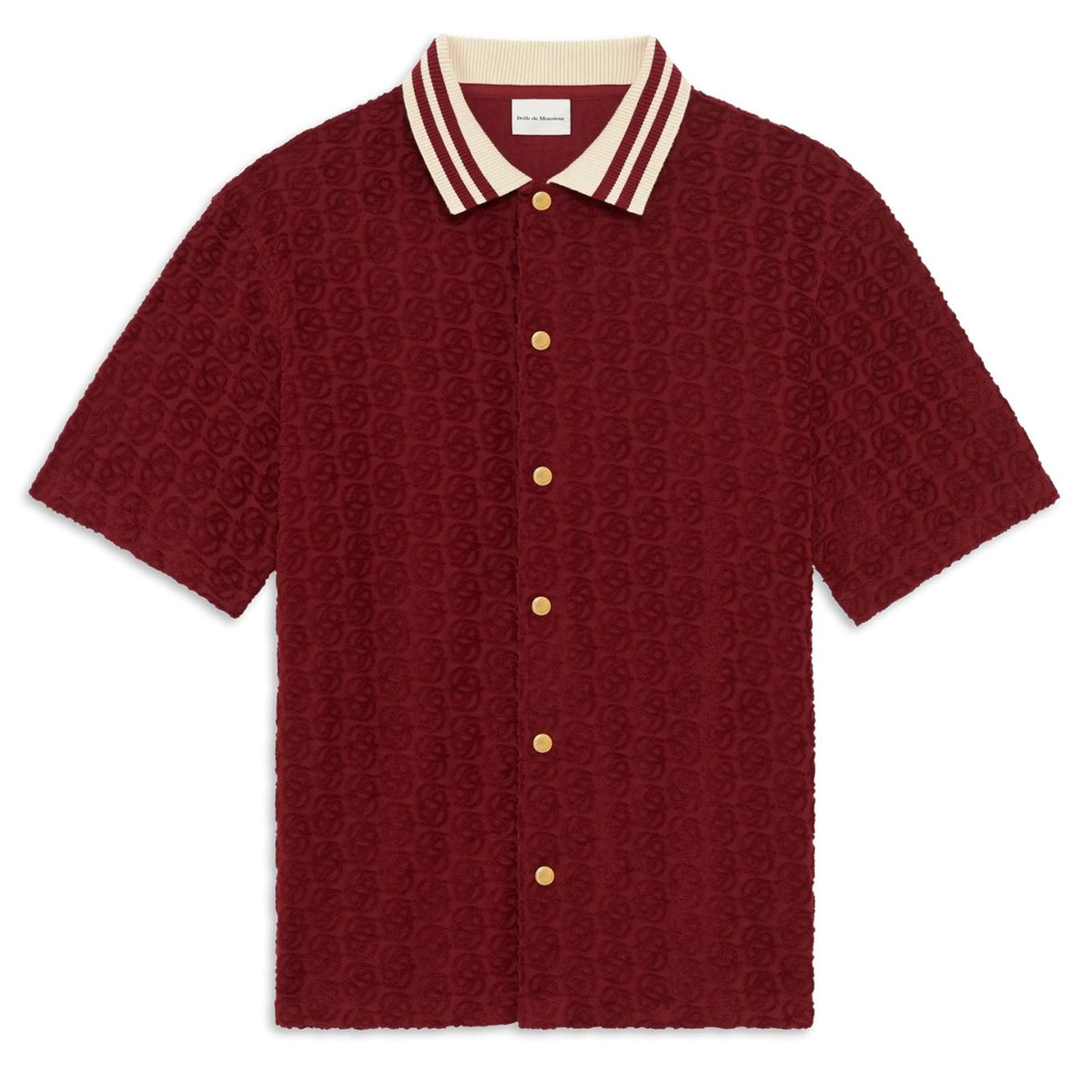 Drôle De Monsieur Monogram Skjorte Bordeaux