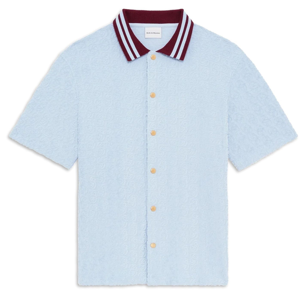 Drôle De Monsieur Monogram Skjorte Lyseblå
