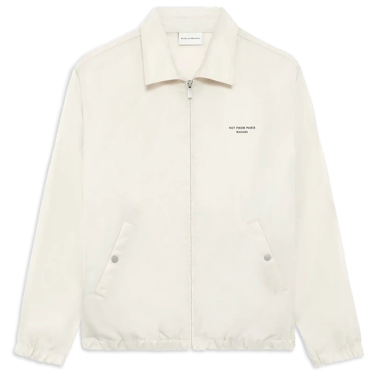 Drôle De Monsieur Nylon Slogan Jakke Beige