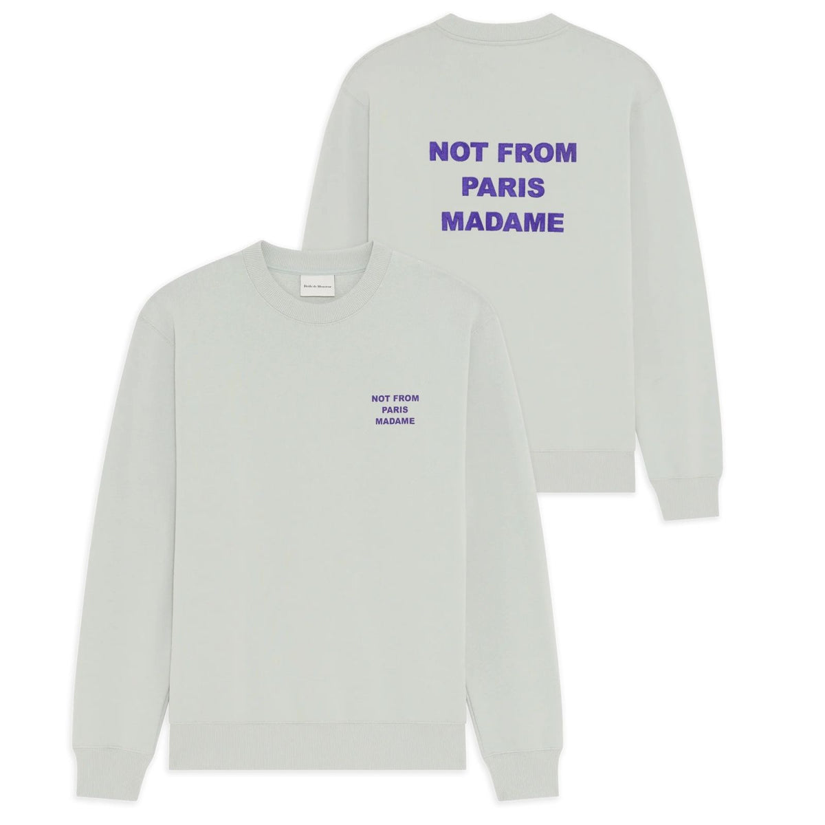 Drôle De Monsieur Slogan Sweater Grå