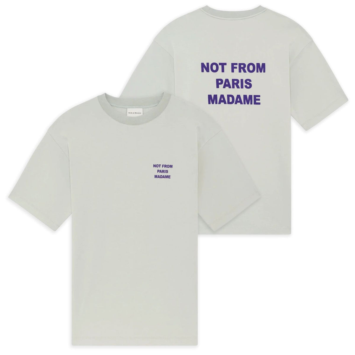 Drôle De Monsieur Slogan T-shirt Grå