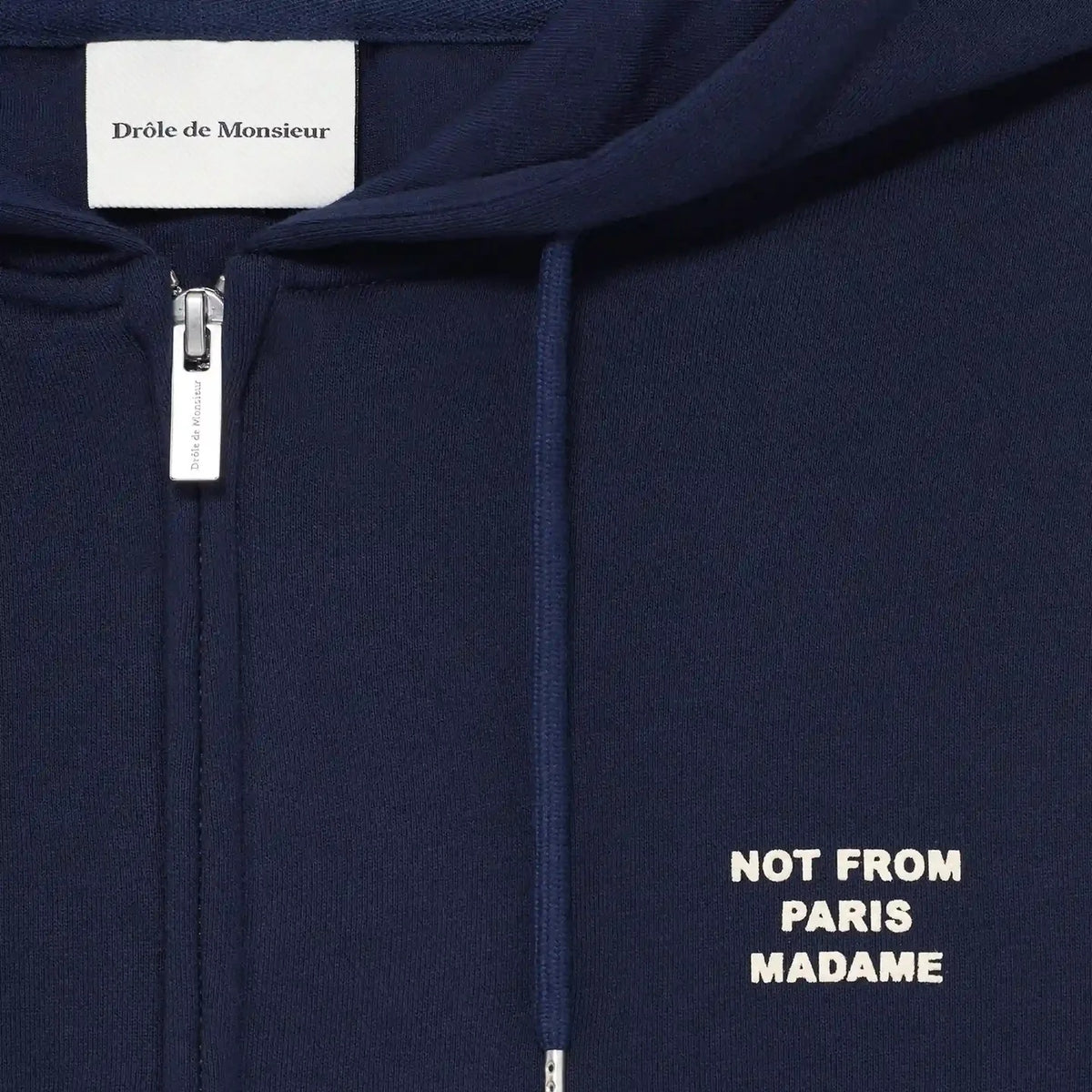 Drôle De Monsieur Slogan Vest Navy