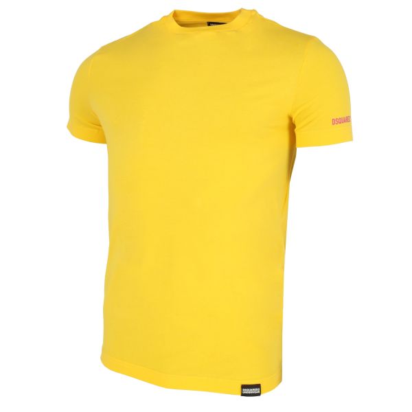 Dsquared2 Basic Logo T-shirt Geel