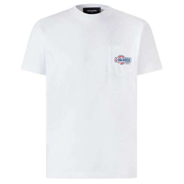 Dsquared2 Cool Fit Pocket T-shirt Wit
