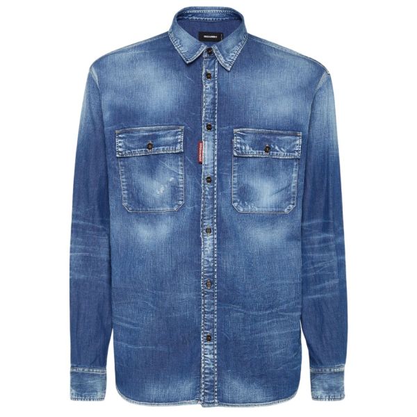 Dsquared2 Dan Worker Spijkerjas Blauw