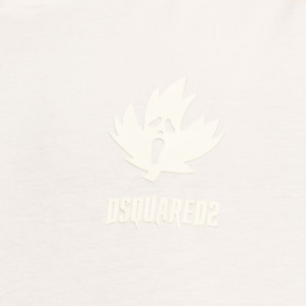 Dsquared2 Gummy Maple Leaf T-shirt Wit