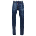 Dsquared2 Distressed Painted Jeans Donker Blauw
