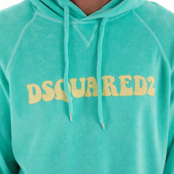 Dsquared2 Towel Raglan Hoodie Mint