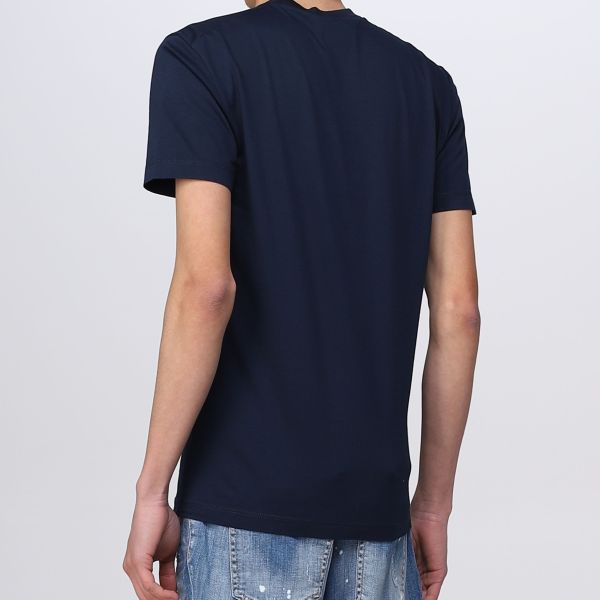 Dsquared2 Waving Logo T-shirt Navy