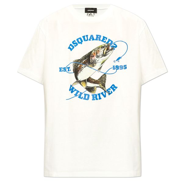 Dsquared2 Wild River T-shirt Wit