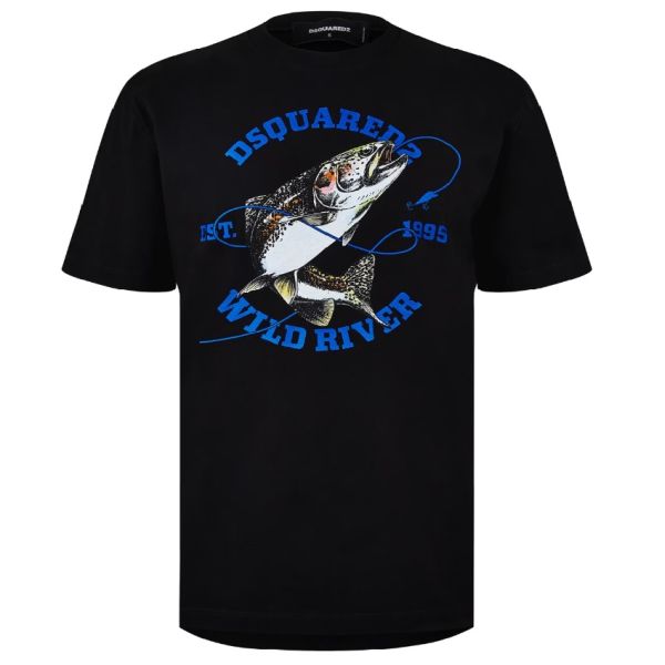 Dsquared2 Wild River T-shirt Zwart