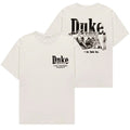 Duke + Dexter Grey Pit Stop T-shirt Wit