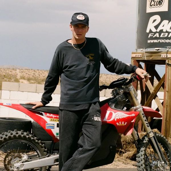 Duke + Dexter Sponsors Washed T-shirt Zwart