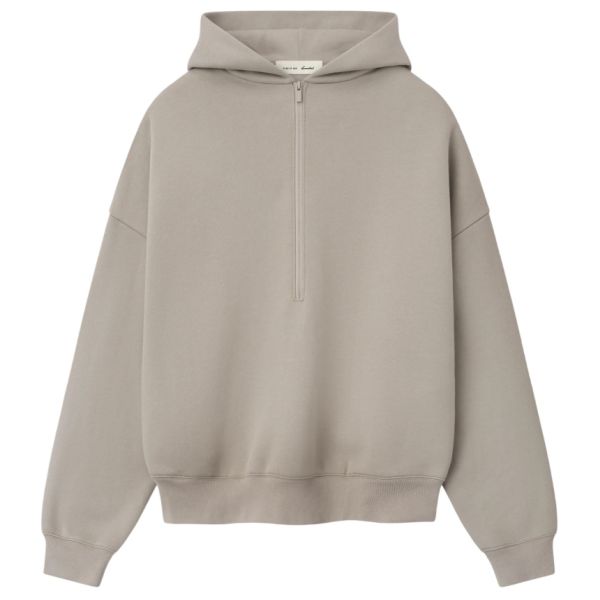 Fear Of God Essentials Property Lounge Half Zip Hoodie Grijs