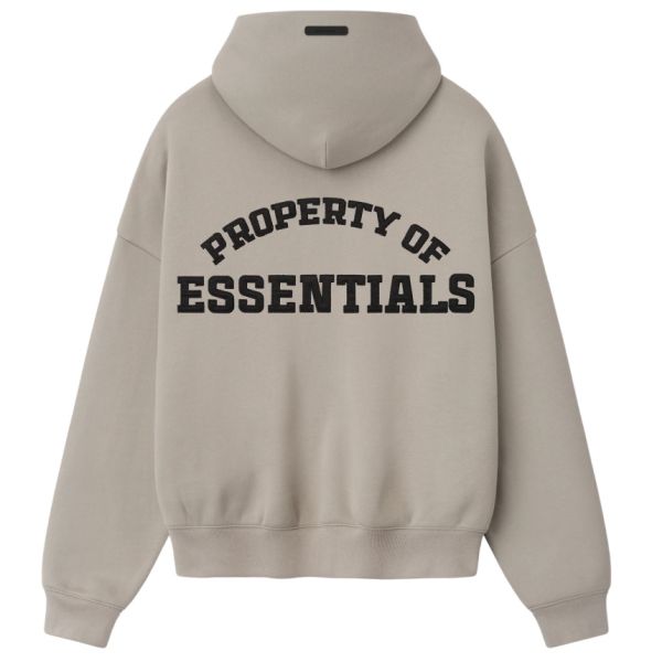 Fear Of God Essentials Property Lounge Half Zip Hoodie Grijs