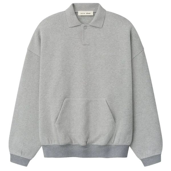 Fear Of God Essentials Signature 90's Polo Sweater Grijs