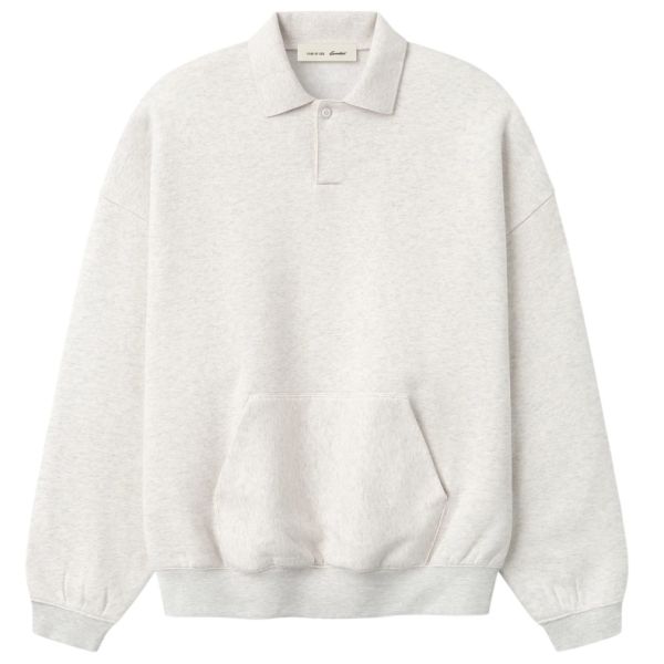 Fear Of God Essentials Signature 90's Polo Sweater Off White
