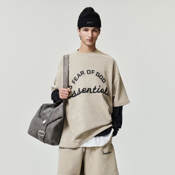 Fear Of God Essentials Training 90's T-shirt Beige