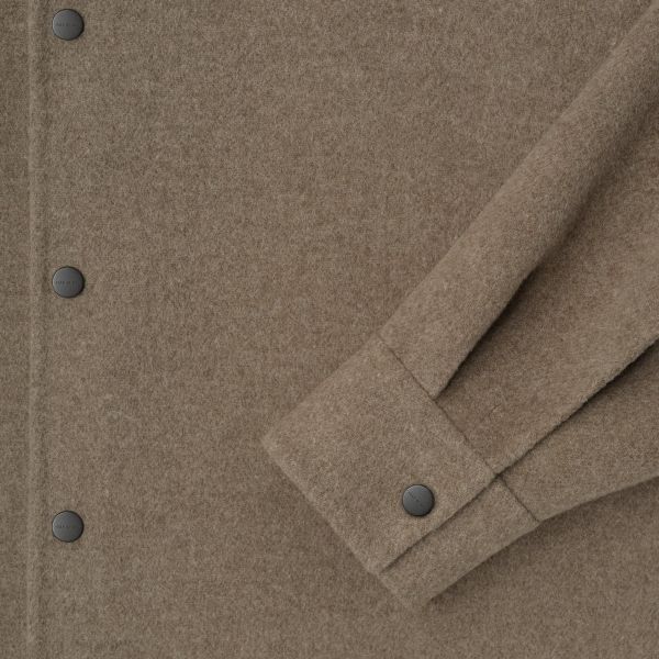 Fear Of God Wool Cashmere Overshirt Bruin
