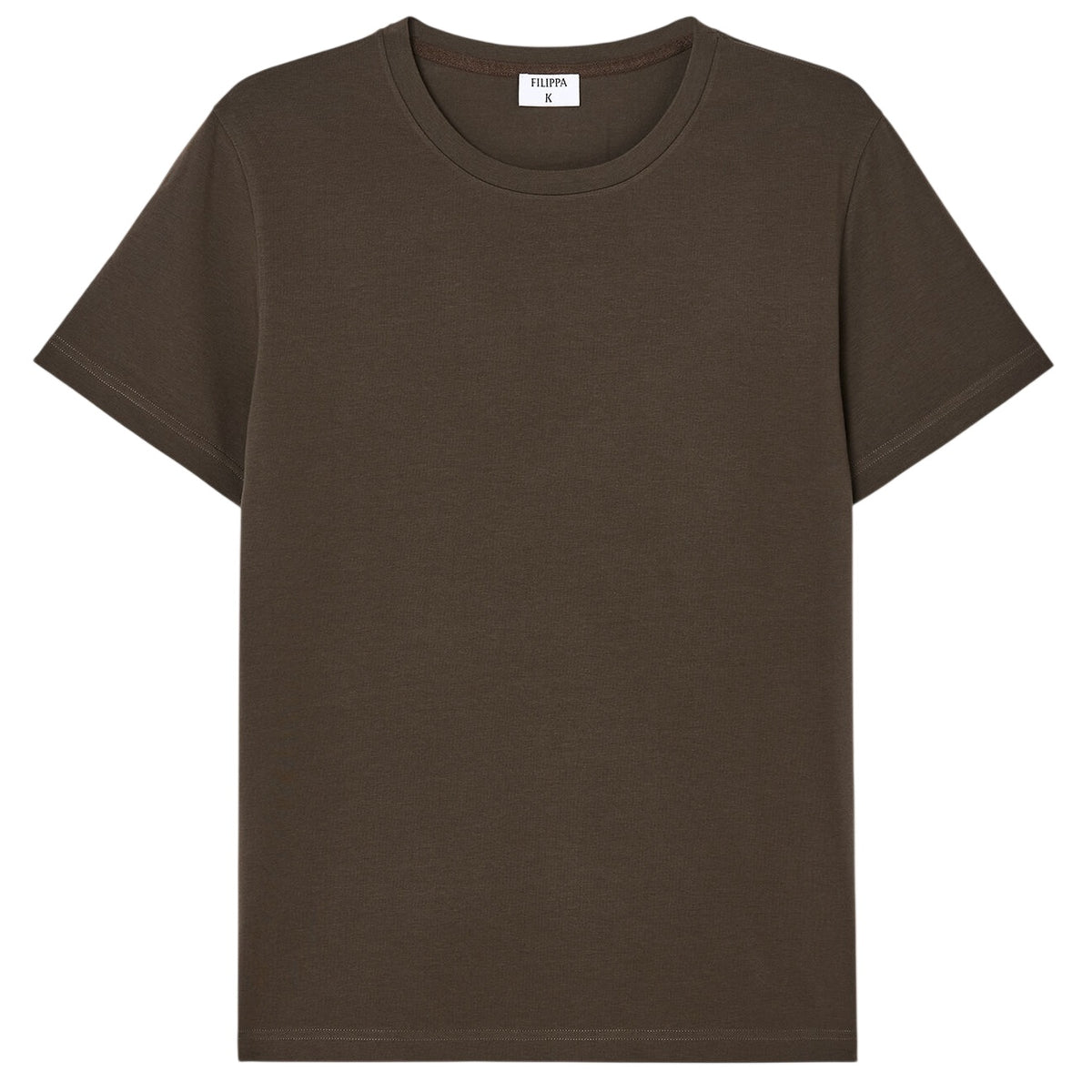 Filippa K Stretch Cotton T-shirt Bruin