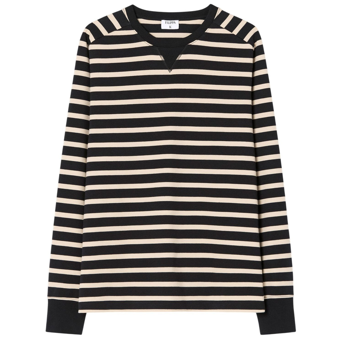 Filippa K Hammer Sleeve Sweater Beige/Sort