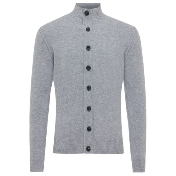 Genti 8 Buttons Cardigan Vest Grijs
