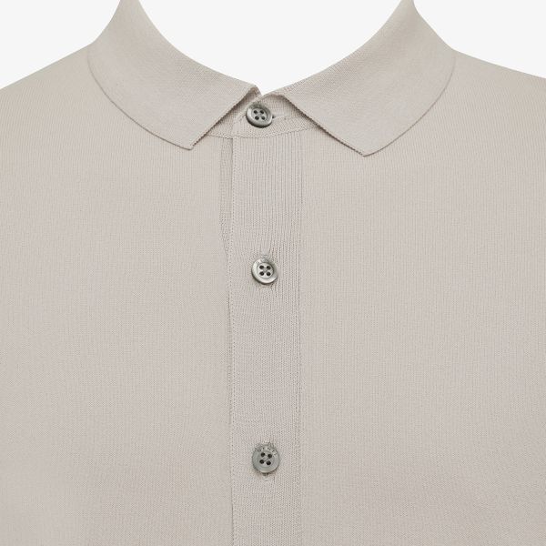 Genti 8 Buttons Overhemd Beige