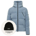 Genti Cross Rib Structured Puffer Blå