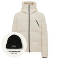 Genti Cross Rib Structured Puffer Off White