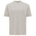 Genti Mercerized Logo T-shirt Beige