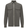 Genti Oaks Zip Overshirt Donker Groen
