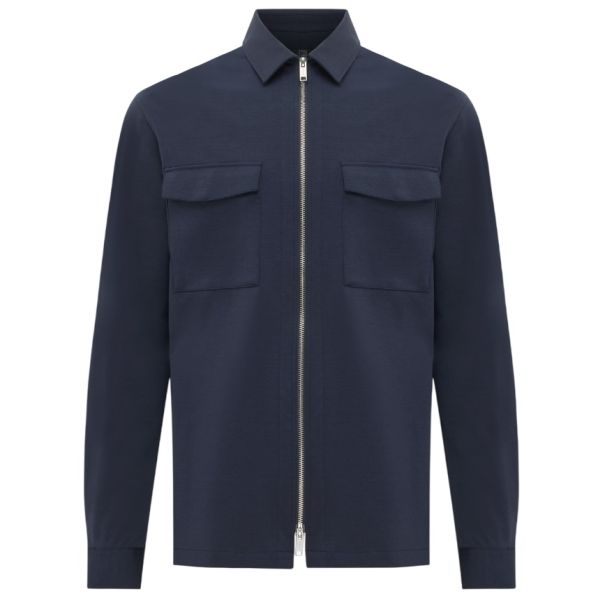 Genti Oaks Overshirt Navy