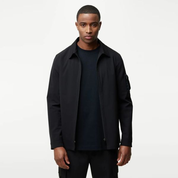 Genti Power Monogram Overshirt Zwart