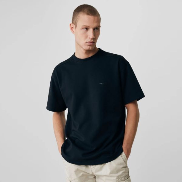 Genti Relaxed Fit T-shirt Zwart