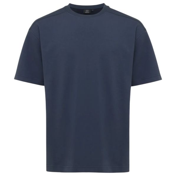 Genti Relaxed Fit T-shirt Donker Blauw