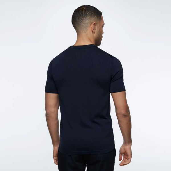 Genti Round T-shirt Zwart
