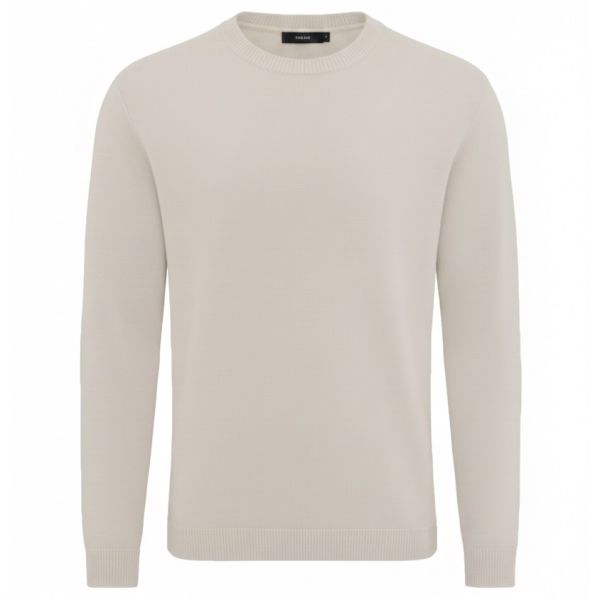 Genti Round Trui Beige