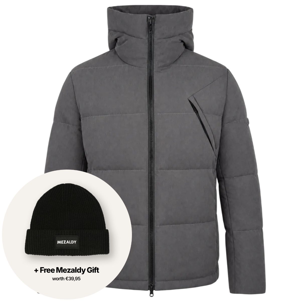 Genti Cross Monogram Puffer Antracit